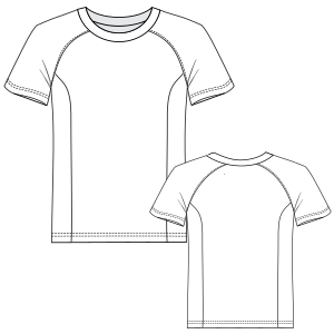 Fashion sewing patterns for MEN T-Shirts Tennis T-shirt 5118